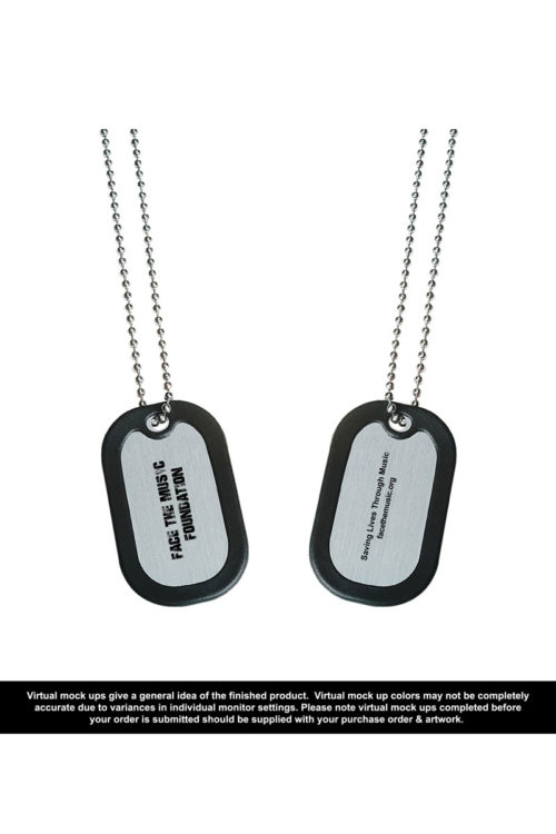 Face The Music Dog Tags